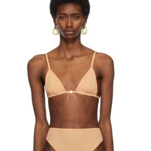 Skims beige jelly sheer triangle bralette